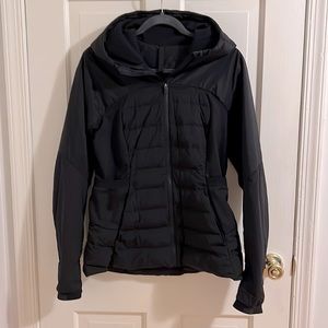 Lululemon running winter jacket. Size large. Black